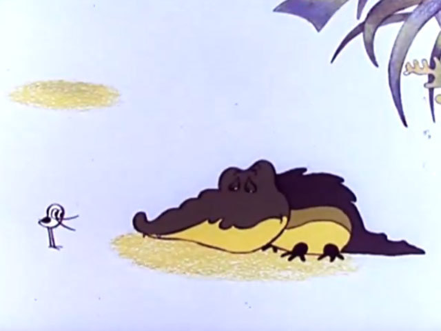 Смотрите птичка тари. Крокодил и пттчка кари. Птичка Тари 1976. Крокодил и птичка Тари.